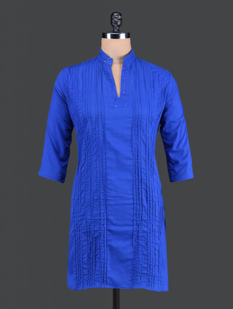 Straight Cut Pintuck Kurti